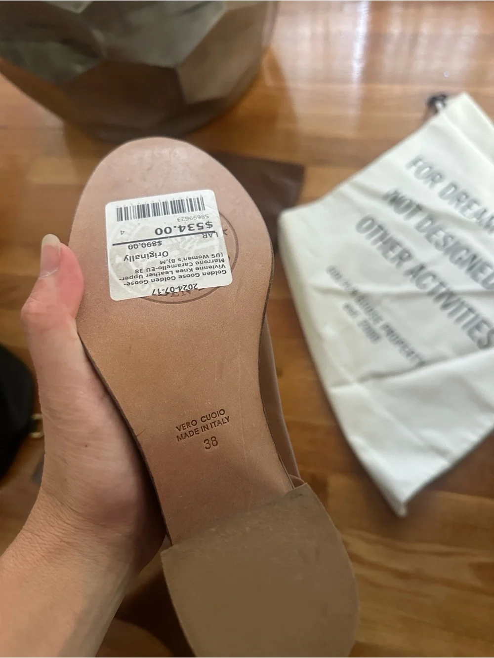 Golden Goose Femme Bottes Vivienne - Caramel, EURO 38/8 $890 retail